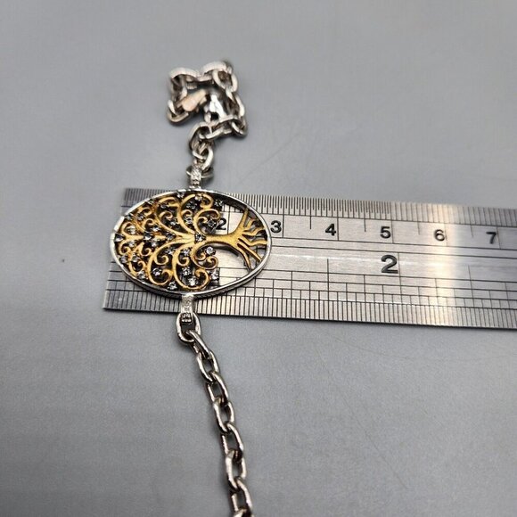 Tree of Life Chain Bracelet Vermeil Sterling Silver Filigree 925 JWBR India - Picture 13 of 13